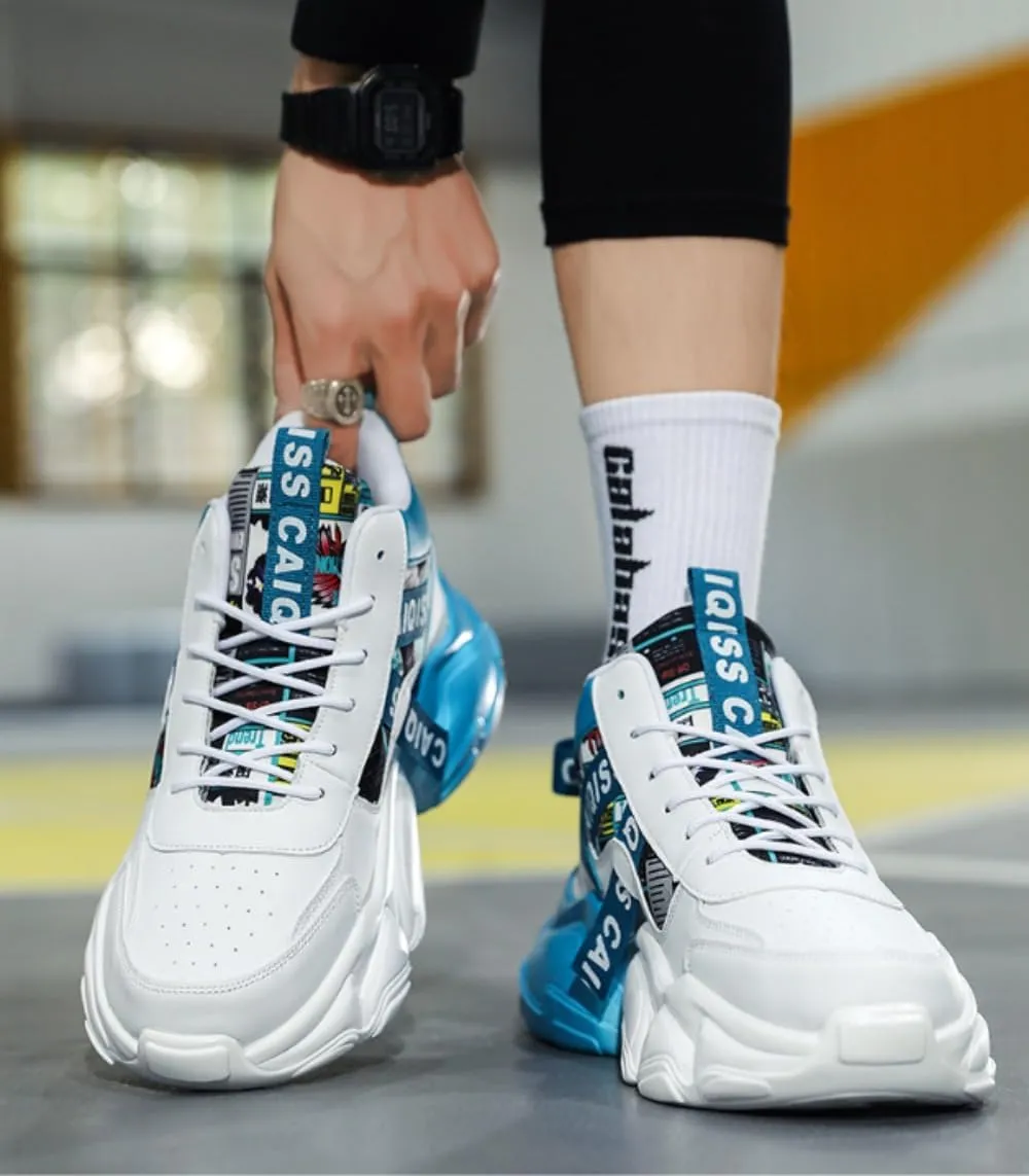 ??????'?? ?????????????? ?????????? Chunky Sneakers Casual Trainers Fashion Workout Gym Tennis Shoes Trendy Youth Student Thick Sole for Men