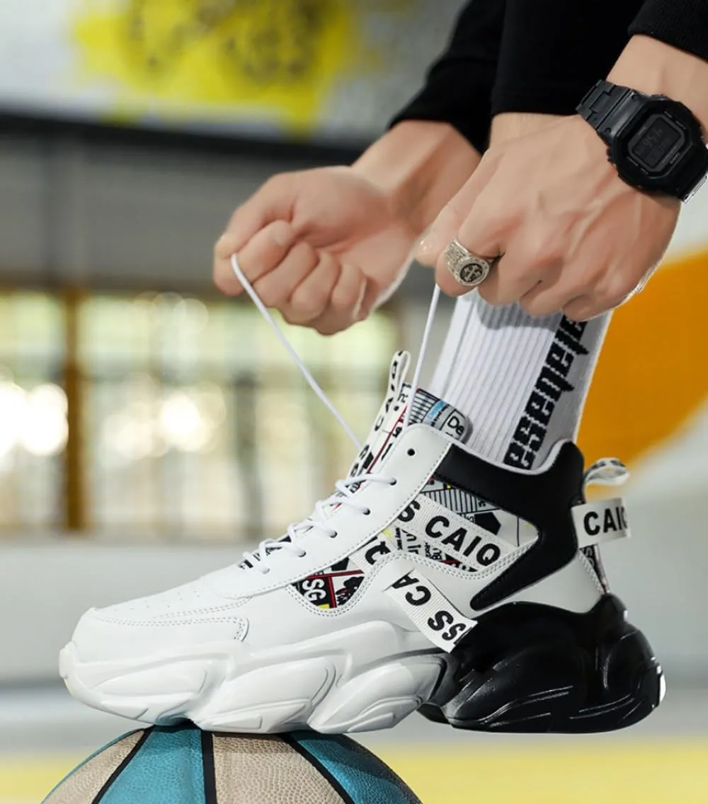 ??????'?? ?????????????? ?????????? Chunky Sneakers Casual Trainers Fashion Workout Gym Tennis Shoes Trendy Youth Student Thick Sole for Men