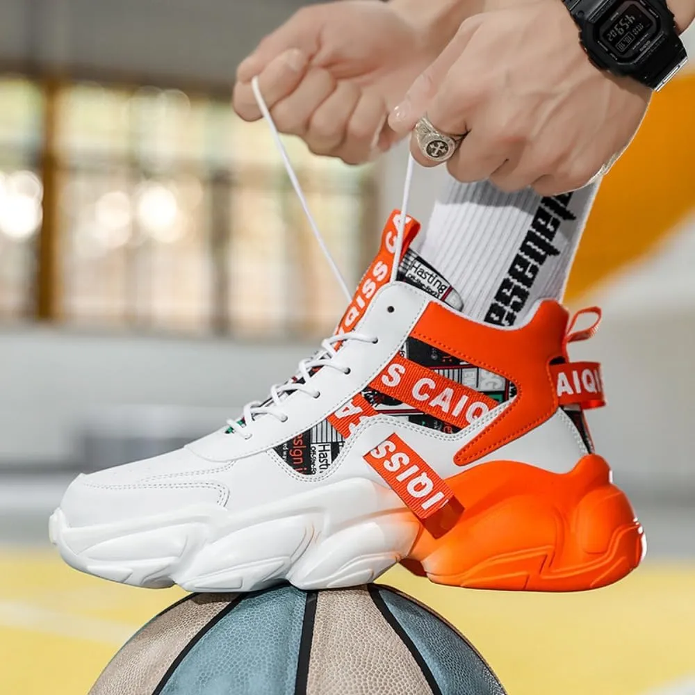 ??????'?? ?????????????? ?????????? Chunky Sneakers Casual Trainers Fashion Workout Gym Tennis Shoes Trendy Youth Student Thick Sole for Men