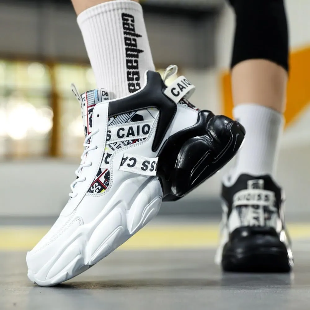 ??????'?? ?????????????? ?????????? Chunky Sneakers Casual Trainers Fashion Workout Gym Tennis Shoes Trendy Youth Student Thick Sole for Men