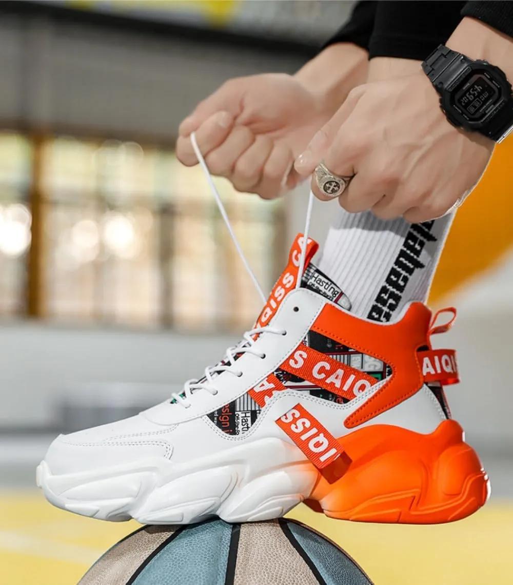 ??????'?? ?????????????? ?????????? Chunky Sneakers Casual Trainers Fashion Workout Gym Tennis Shoes Trendy Youth Student Thick Sole for Men