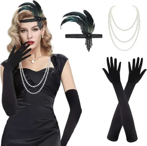 1920s Vintage Accessories Set Gatsby Accessories for Women