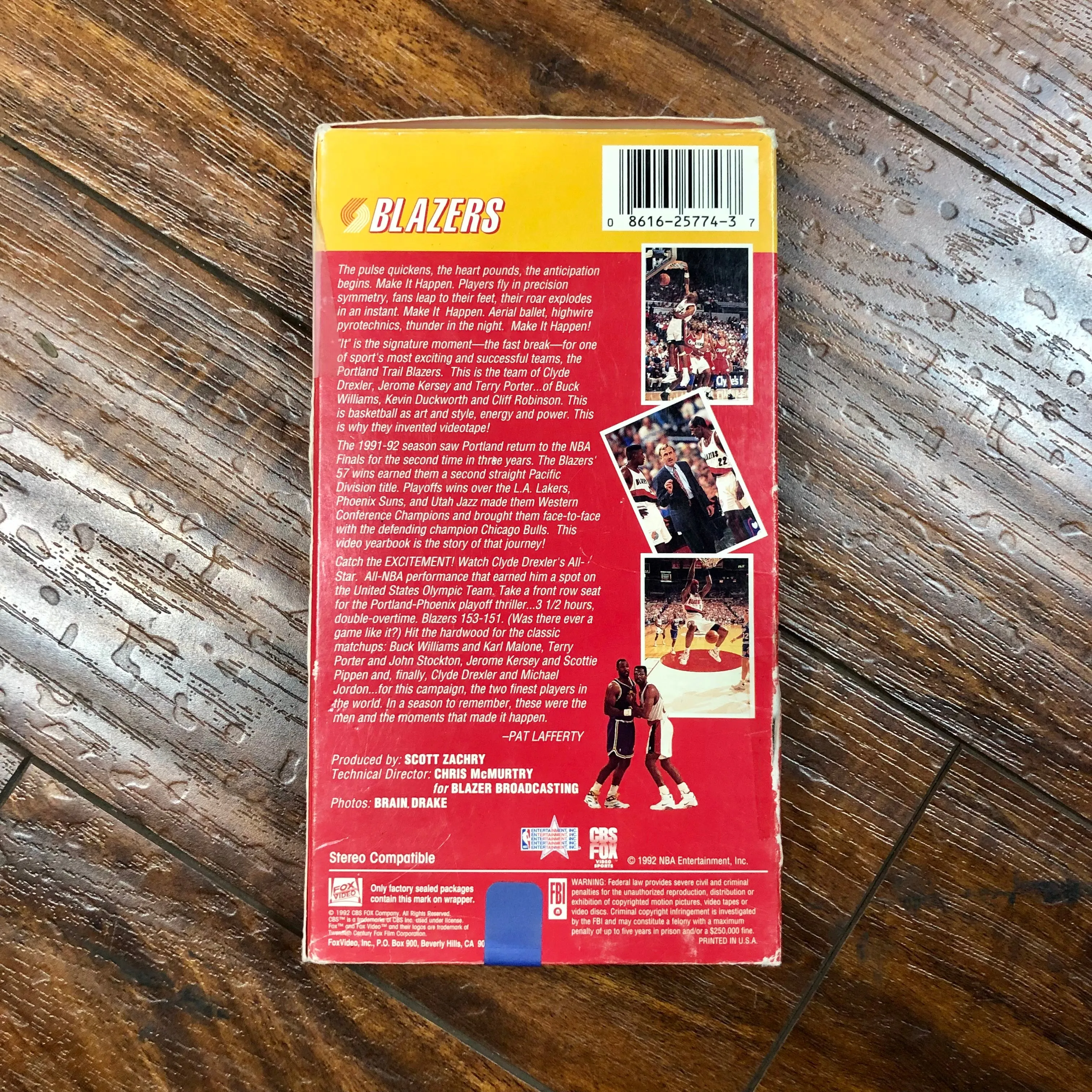 1992 Blazers “Make It Happen!” VHS
