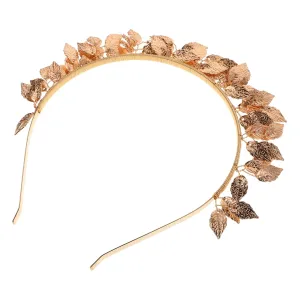 1Pc Elegant Bridal Crown Hairband for Weddings Dancing Parties and Engagements Vintage Leaf Design Easy to Wear Hair Accessory for Women