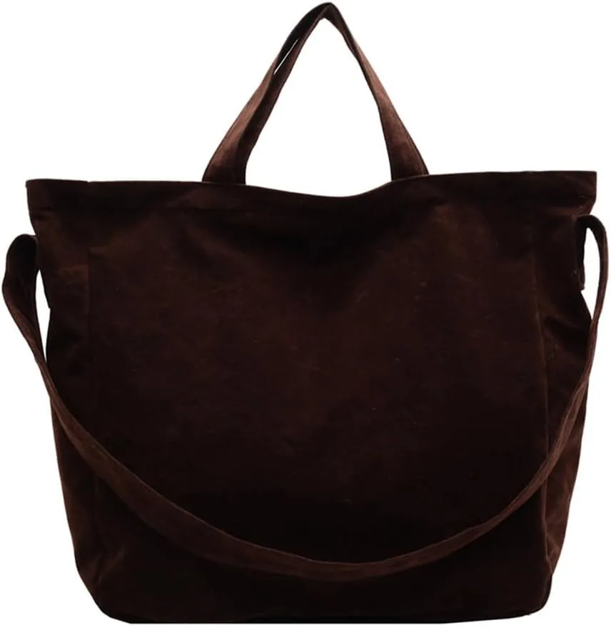 2025 New Oversized Suede Tote Bag Slouchy Large Suede Hobo Bag Super Big Capacity Suede Shoulder Crossbody Bag