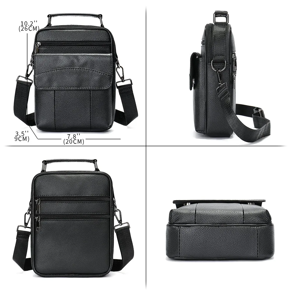 2H #6101 Genuine leather Shoulder messenger bag