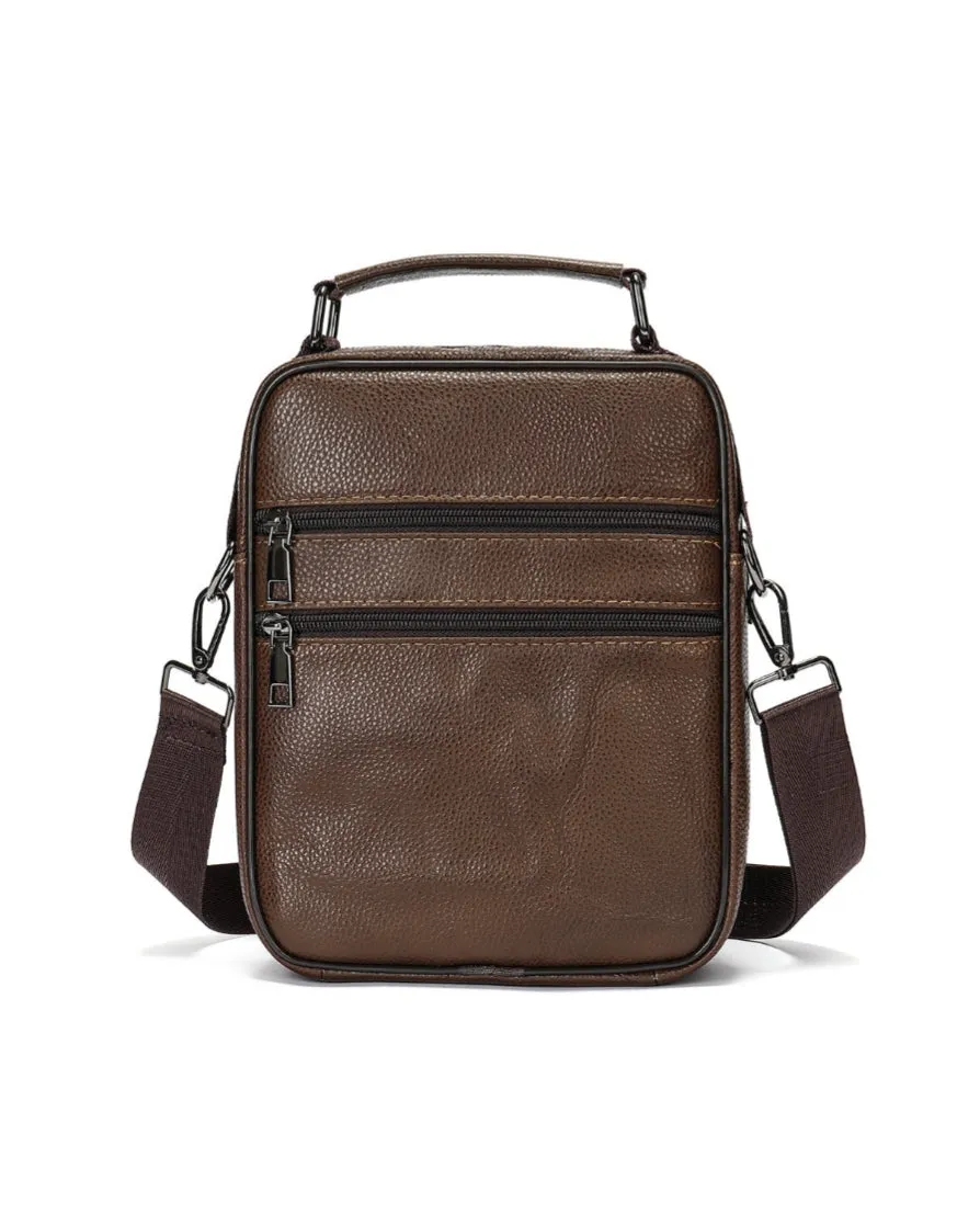2H #6101 Genuine leather Shoulder messenger bag