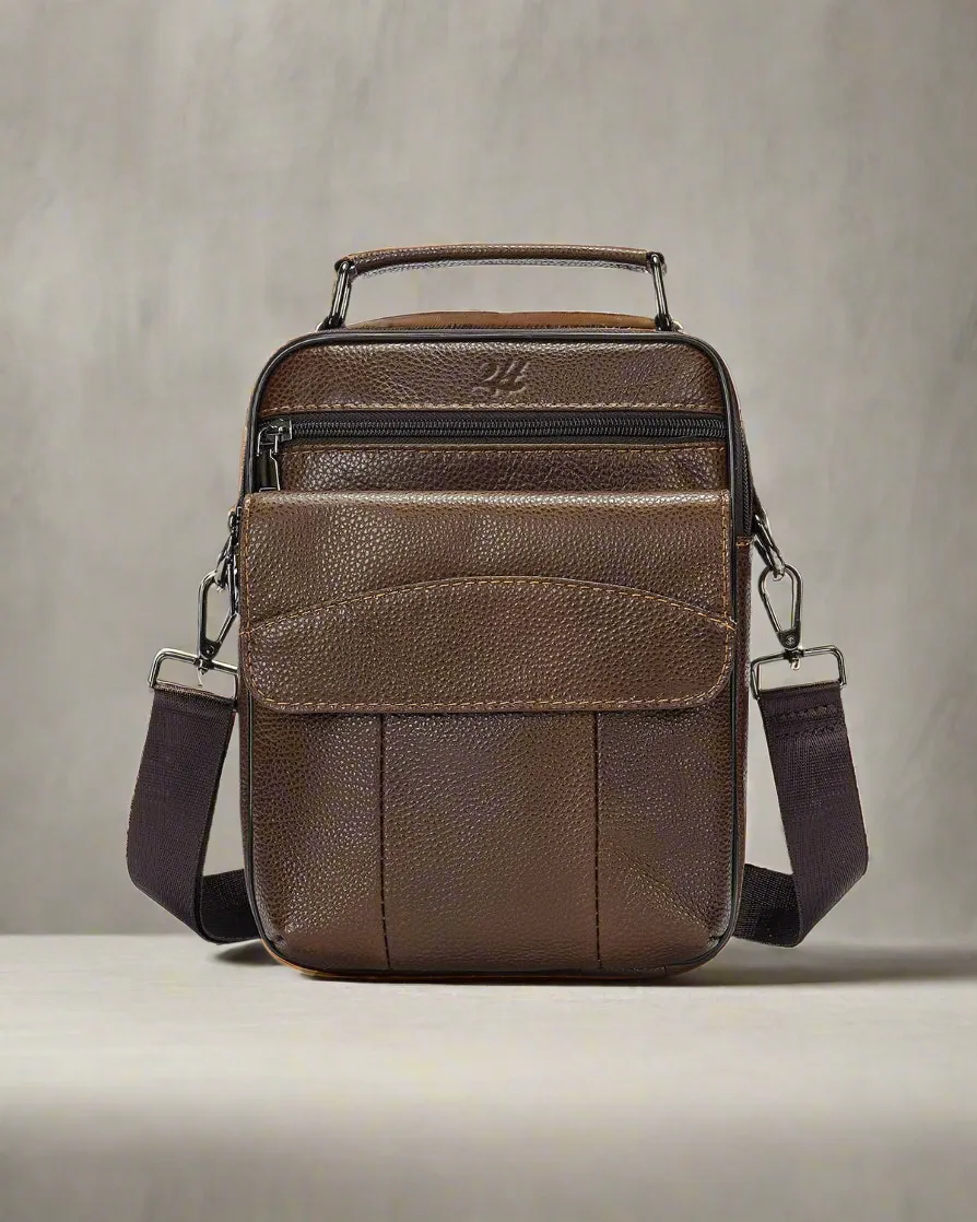 2H #6101 Genuine leather Shoulder messenger bag