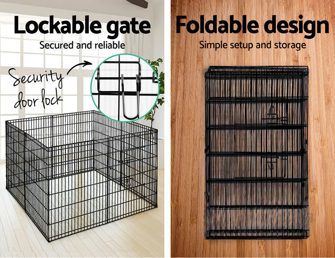 36" 8-Panel Pet Playpen | Dog Puppy Exercise Cage | Enclosure Fence