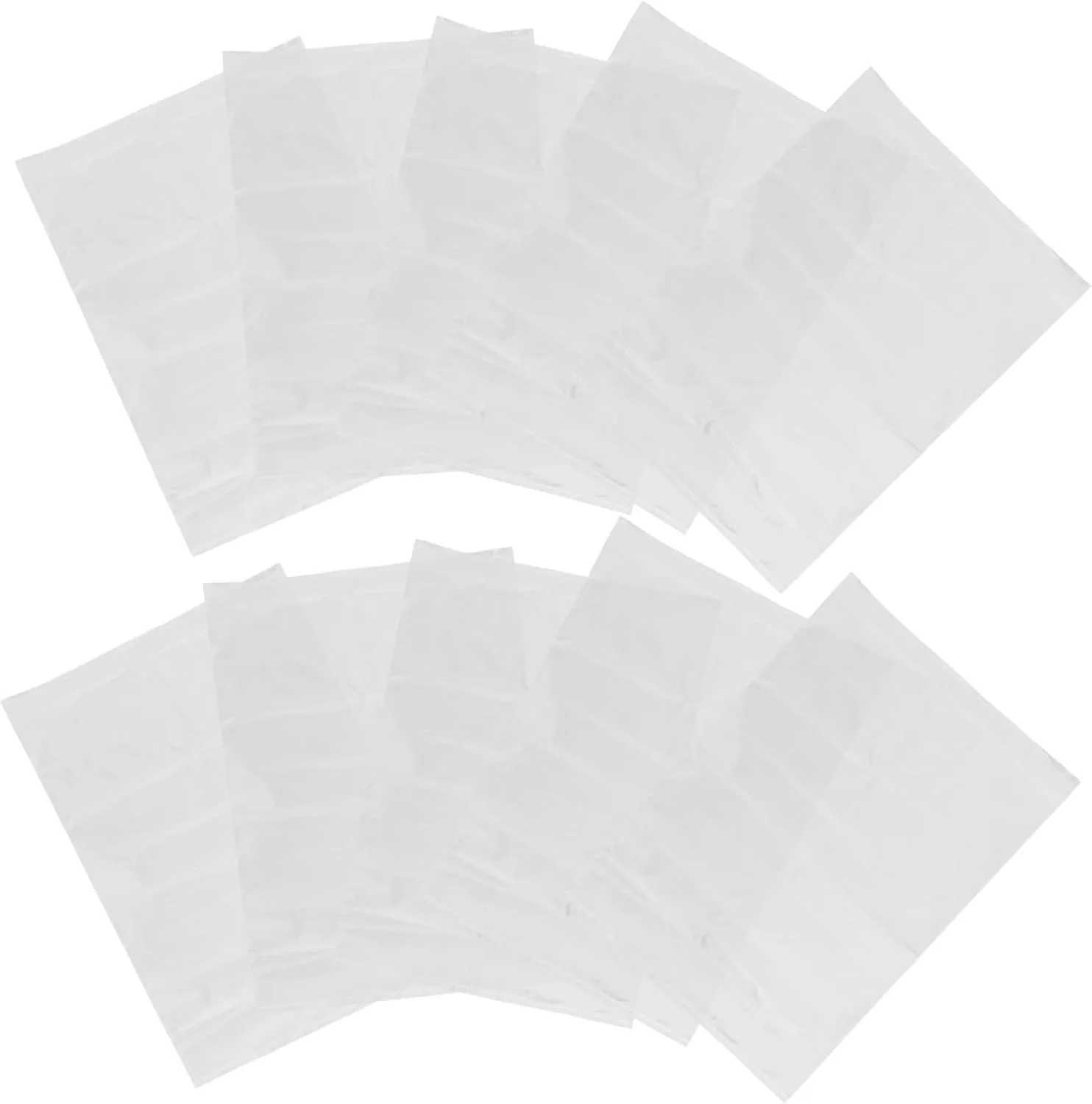 Alipis 10Pcs Clear Plastic Storage Bags for Clothes Transparent Garment Bags for Closet Organization for Moving and Packing Clothing