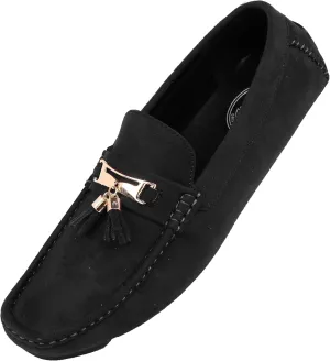 Amali Dyer Moccasins for Men ?C Mens Microfiber Tassel Driving Dress Shoes Moccasins Slippers Slip on Shoes Men Driving Casual Moccasin Loafer