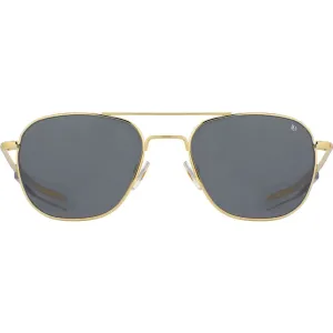 American Optical Big General Sunglasses | Gold/Glass Grey