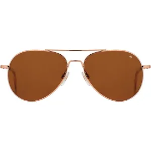 American Optical General Sunglasses | Rose Gold/Nylon Brown