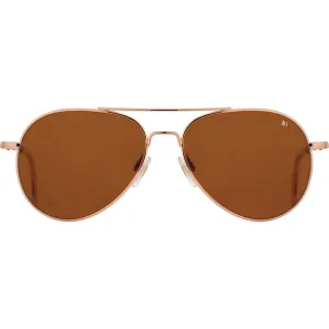 American Optical General Sunglasses | Rose Gold/Polarized Nylon Brown