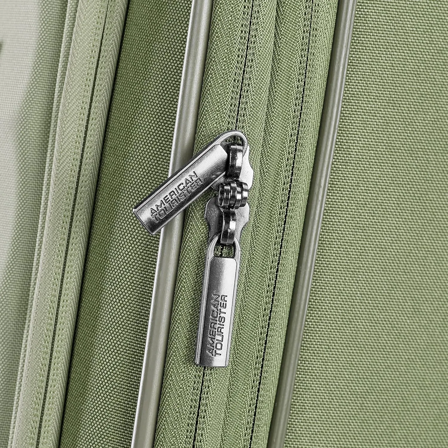 American Tourister Cascade Softside Expandable Luggage with Spinner Wheels, Sage Green, 24-Inch