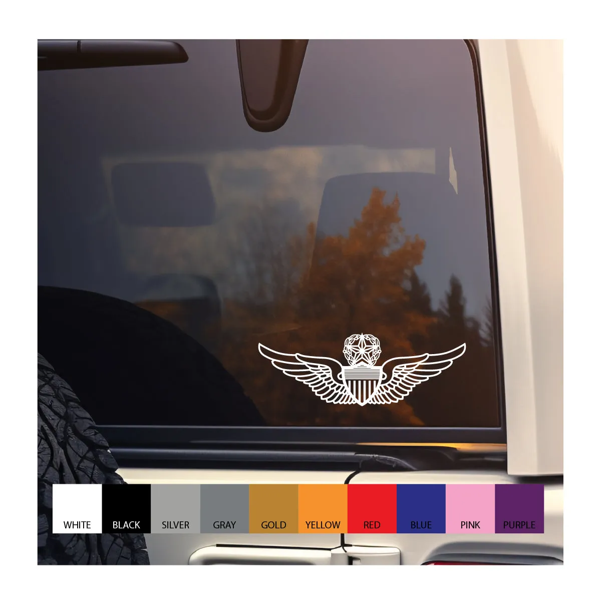 Aviation Wings Vinyl Decal