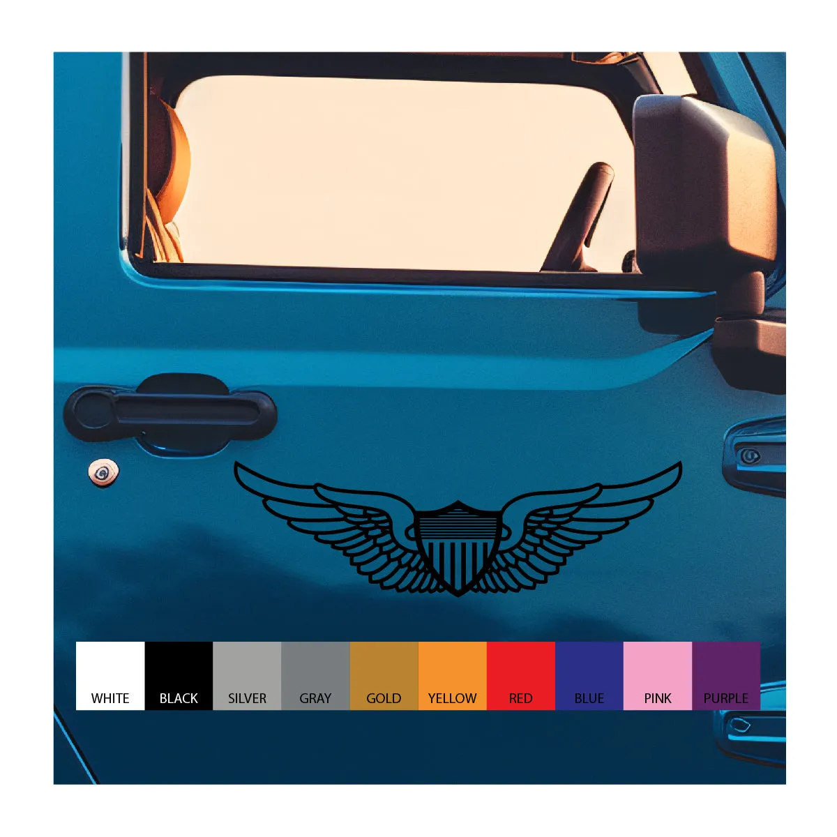 Aviation Wings Vinyl Decal