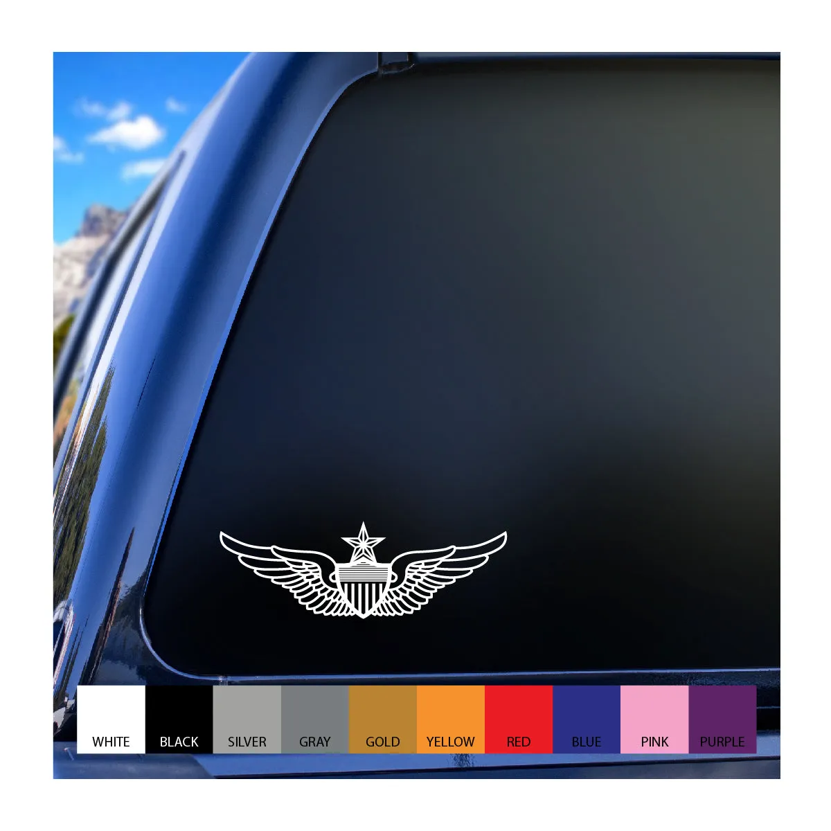 Aviation Wings Vinyl Decal