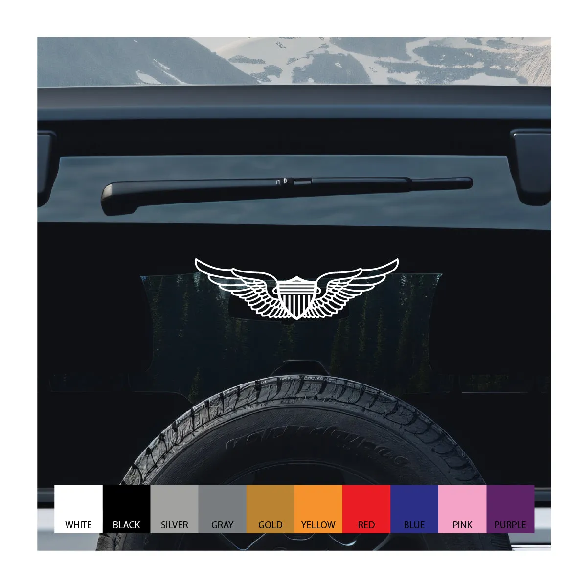 Aviation Wings Vinyl Decal