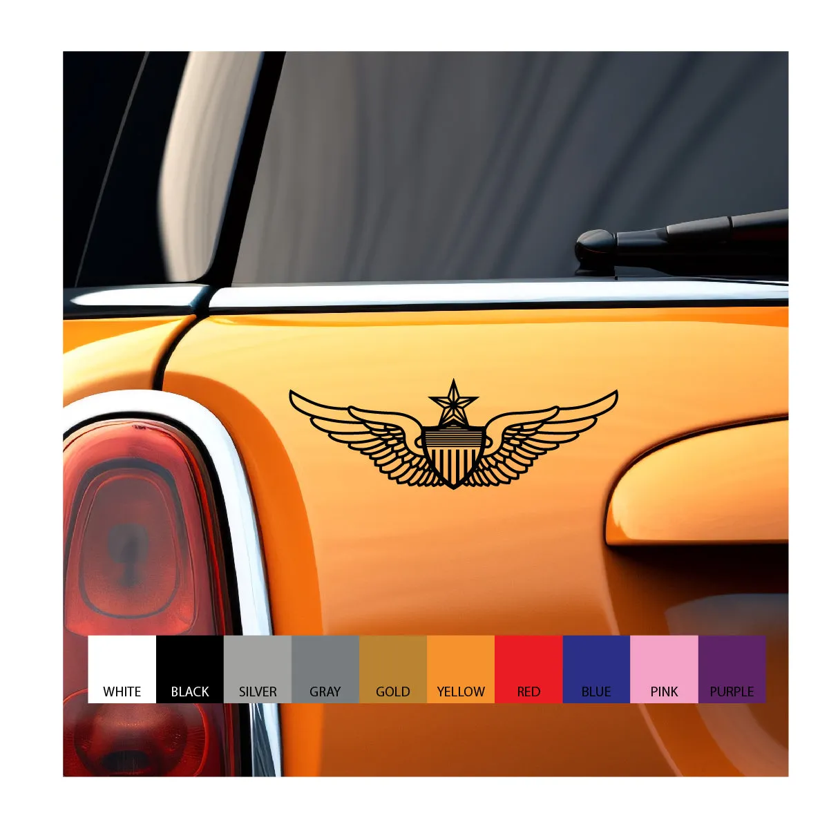 Aviation Wings Vinyl Decal