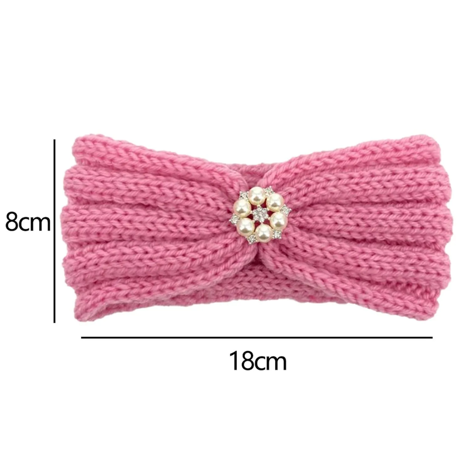 Baby Girl Bows and Headbands Girl Headband Baby Girls Headband Newborn Headbands with Bow Baby-Shower Gift (D, One Size)