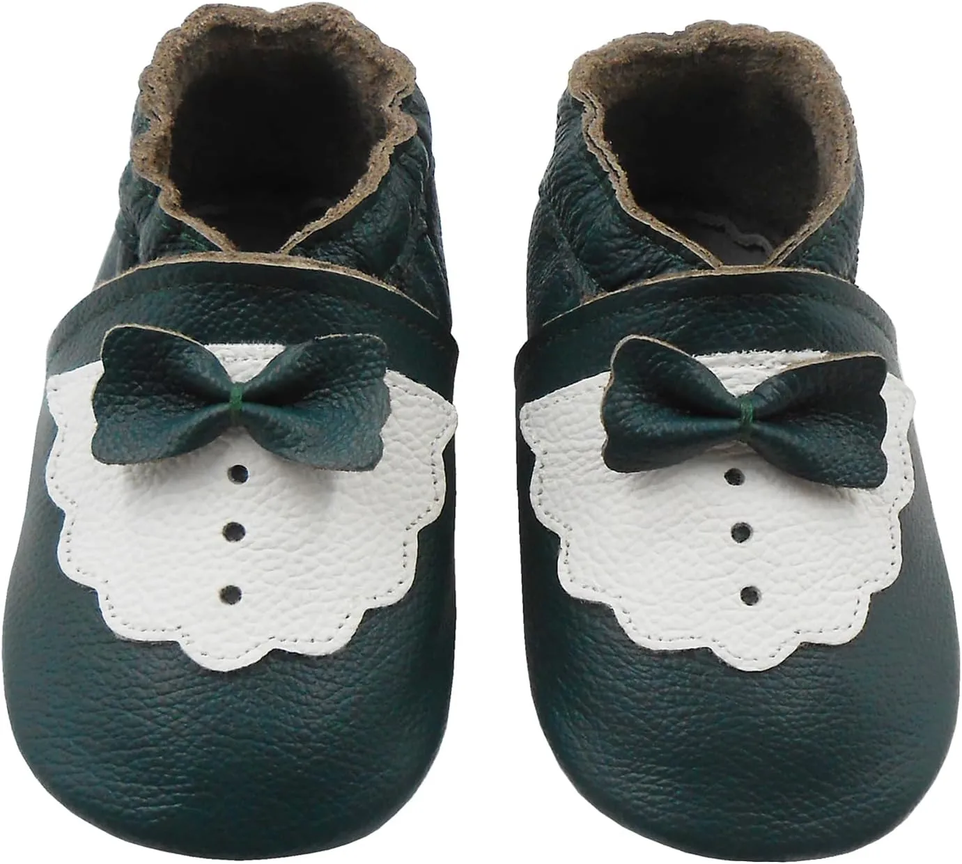 Baby Shoes Leather Moccasins Baby Girls Boys Slippers-Soft Sole Non-Skid Lightweight Infant Toddler First Walking Shoes