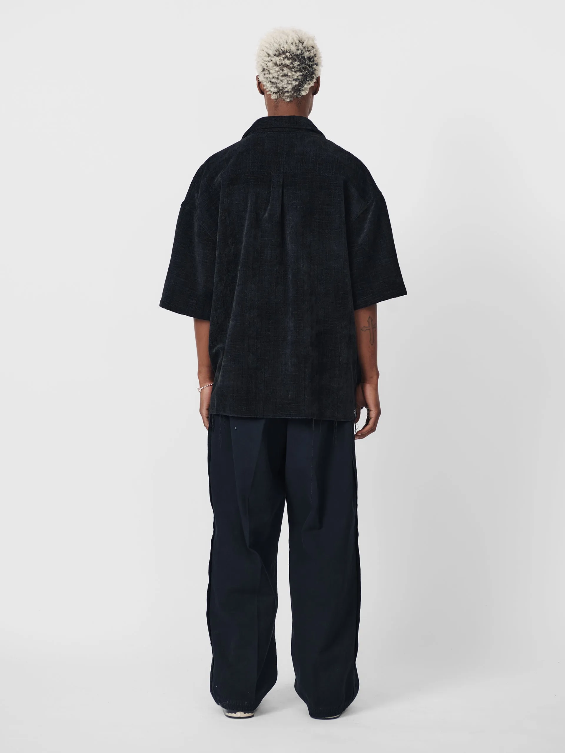 Beach Brains Pleated Work Pant Jet Black