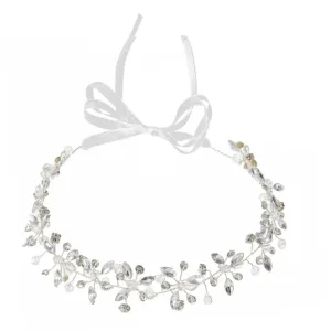 Beaupretty Bride Hair Vine Rhinestone Wedding Hair Accessory Handmade Headband Elegant Floral Design for Weddings and Parties