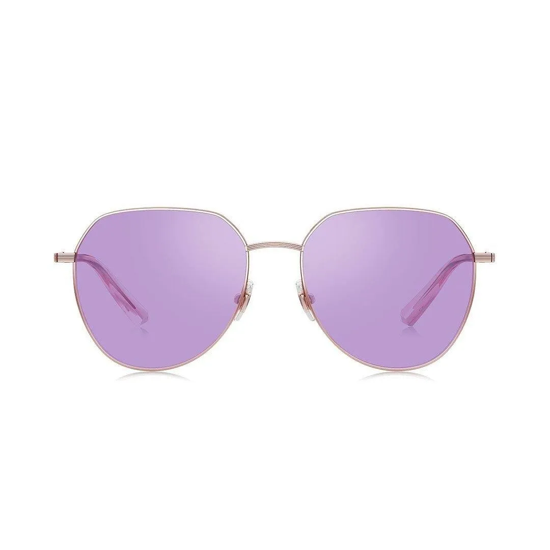 Bolon Women's Gold Metal Aviator Sunglasses BL7073/A31