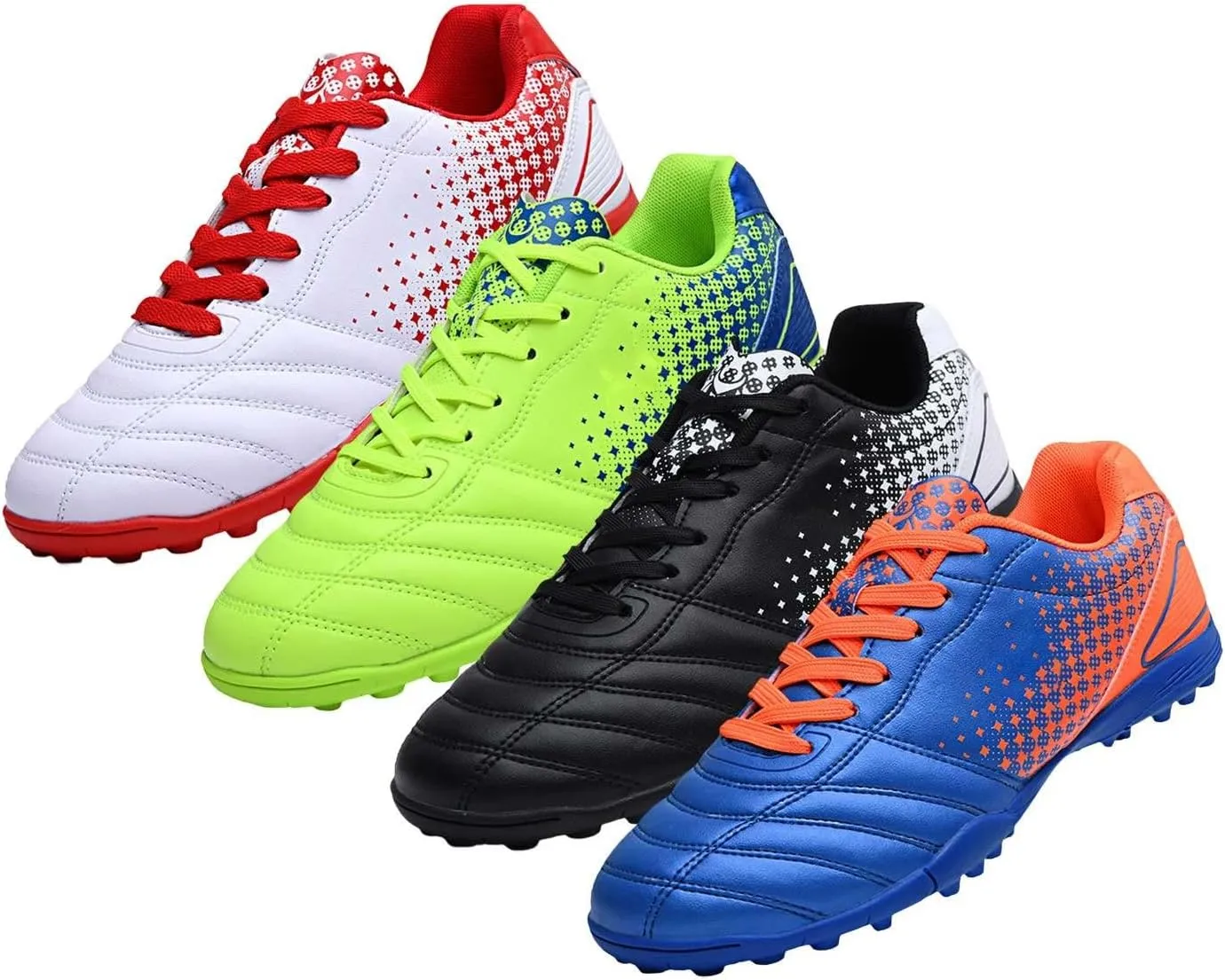 Boys Girls Soccer Cleats Kids Football Shoes High Top Training Youth Football Cleats Outdoor Athletes Shoes