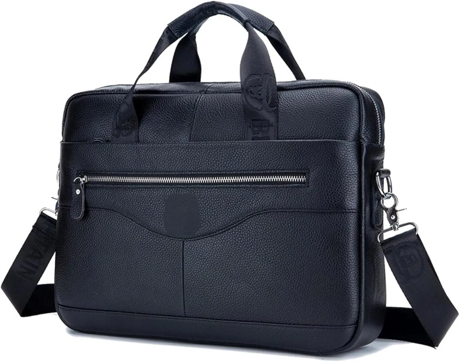 Briefcase Briefcase Shoulder Messenger Bags Men's Leather 14-inch Laptop Bag Office Business Handbag