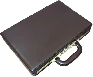 Briefcase Business Men Black Leather Messenger Bag Box 14/18 Inch Computer Box Briefcase