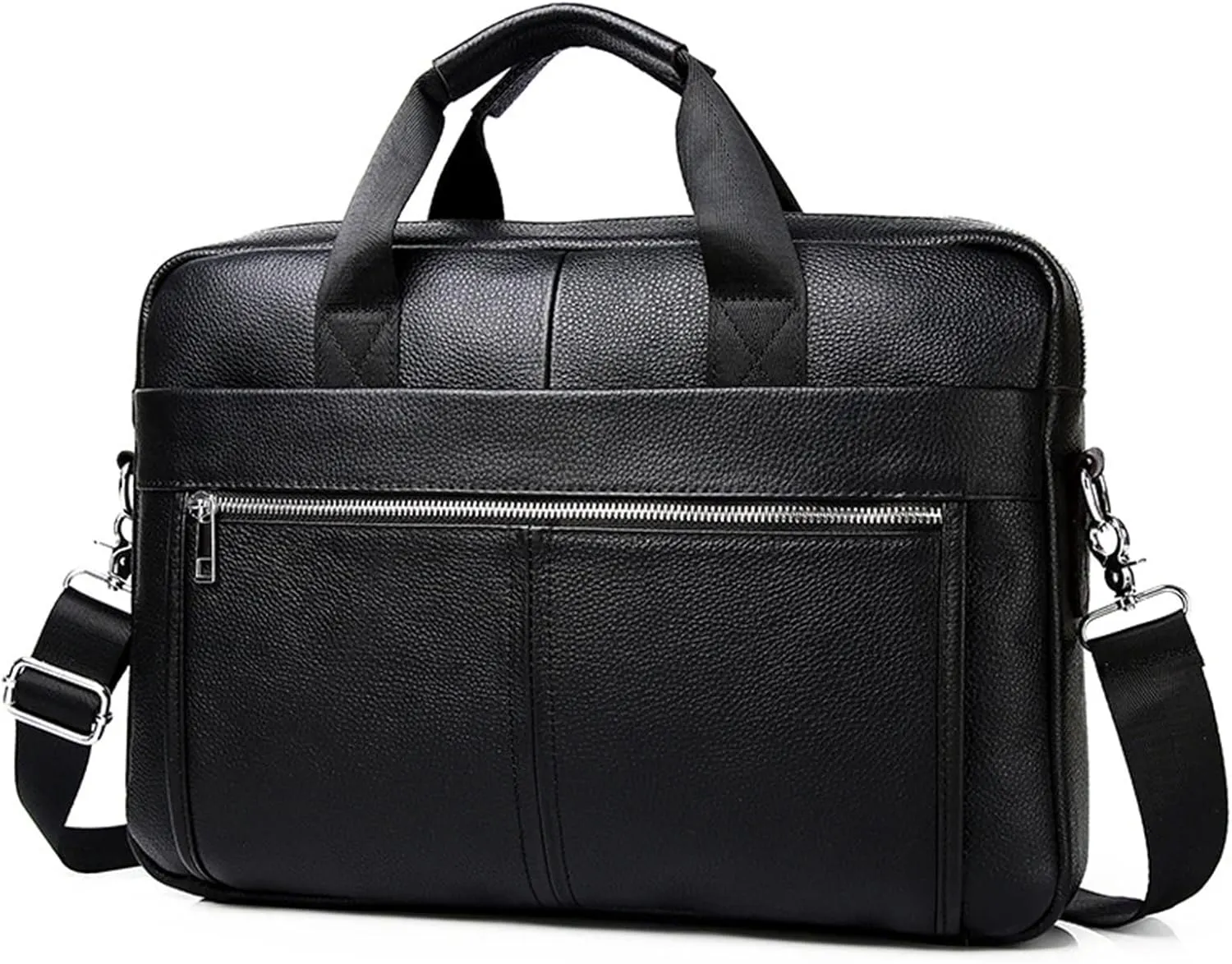Briefcase Leather Briefcases Hard For Men Luxury Handbags Laptop Briefcase Bags 15.6 Inch Office Computer Bag