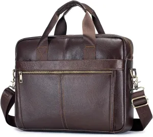 Briefcase Leather Briefcases Hard For Men Luxury Handbags Laptop Briefcase Bags 15.6 Inch Office Computer Bag