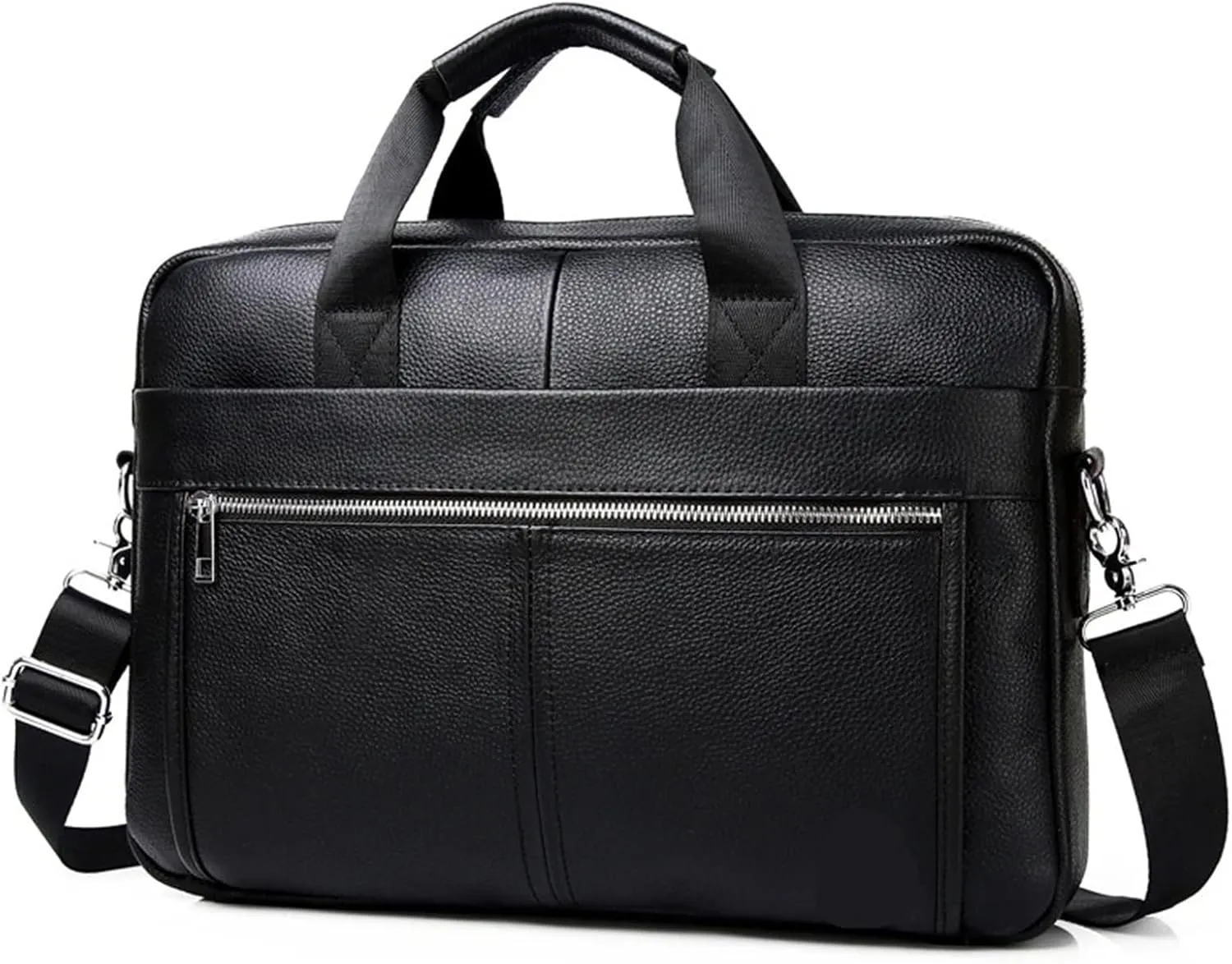 Briefcase Leather Briefcases Hard For Men Luxury Handbags Laptop Briefcase Bags 15.6 Inch Office Computer Bag