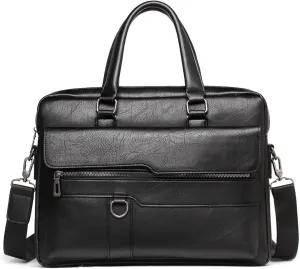 Briefcase Men Briefcase Bag Business PU Leather Shoulder Messenger Bags Office Handbag 14 Inch Laptop Bag