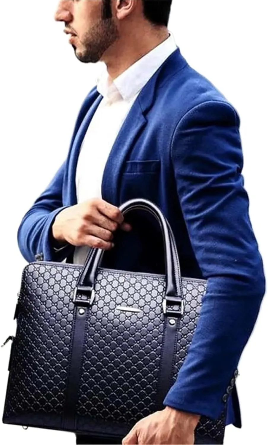 Briefcase Men Fashion Business Briefcase Leather Handbag Large Capacity Shoulder Bags Laptop Bags