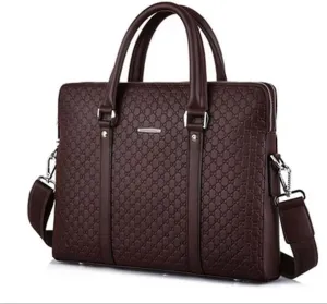 Briefcase Men Fashion Business Briefcase Leather Handbag Large Capacity Shoulder Bags Laptop Bags
