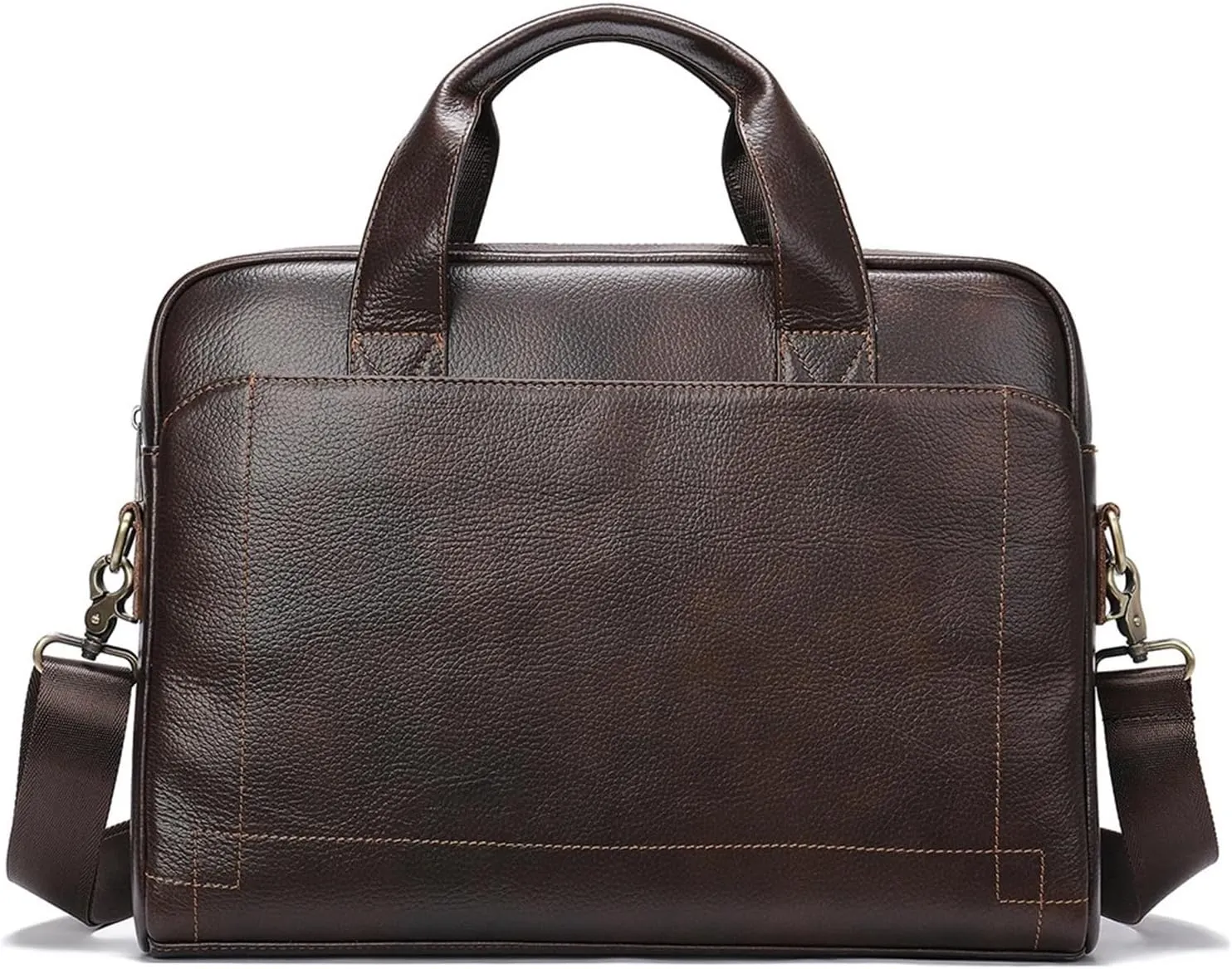Briefcase Men Leather Laptop Bag Men Briefcase Office Bags Natural Leather Briefcase Porte-Documents Bags