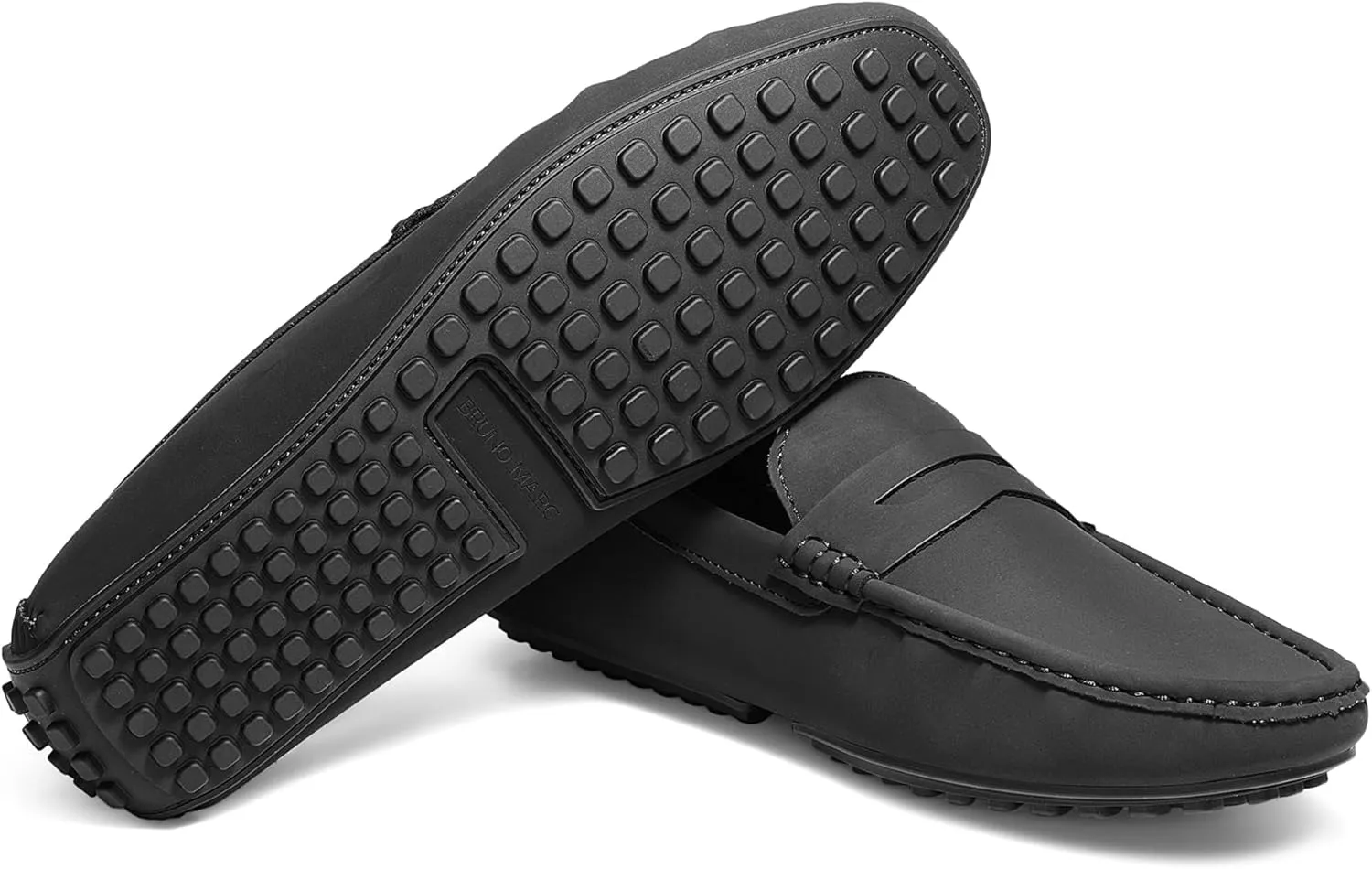 Bruno Marc Men's Slip-on Penny Loafer Suede Driving Shoes