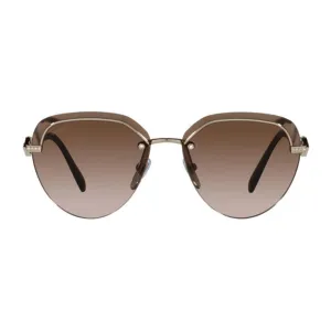 Bvlgari Women's Gold Metal Aviator Sunglasses BV6154B/278/13