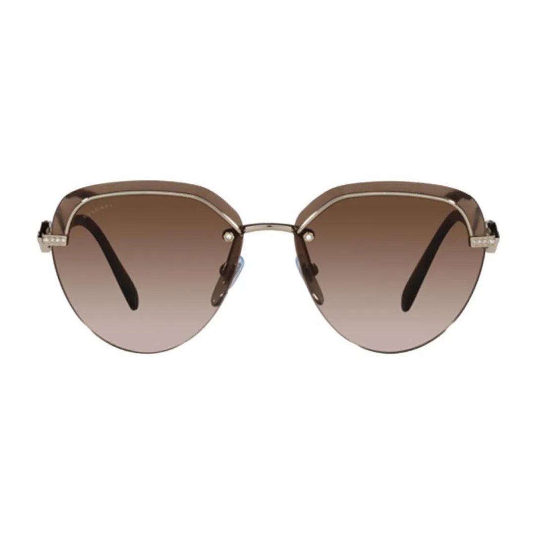 Bvlgari Women's Gold Metal Aviator Sunglasses BV6154B/278/13