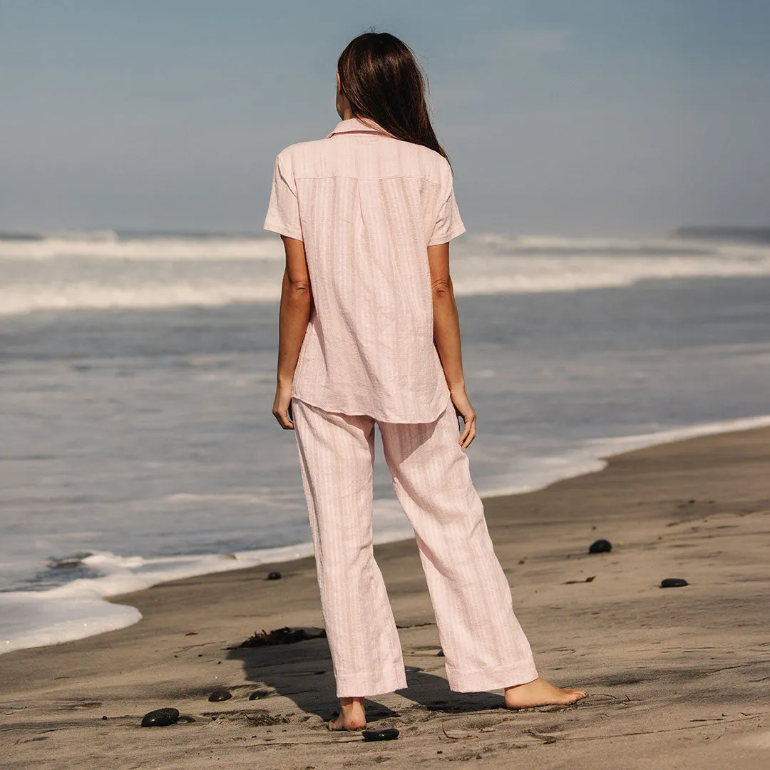 Cabana Shirt, Pink Kiss
