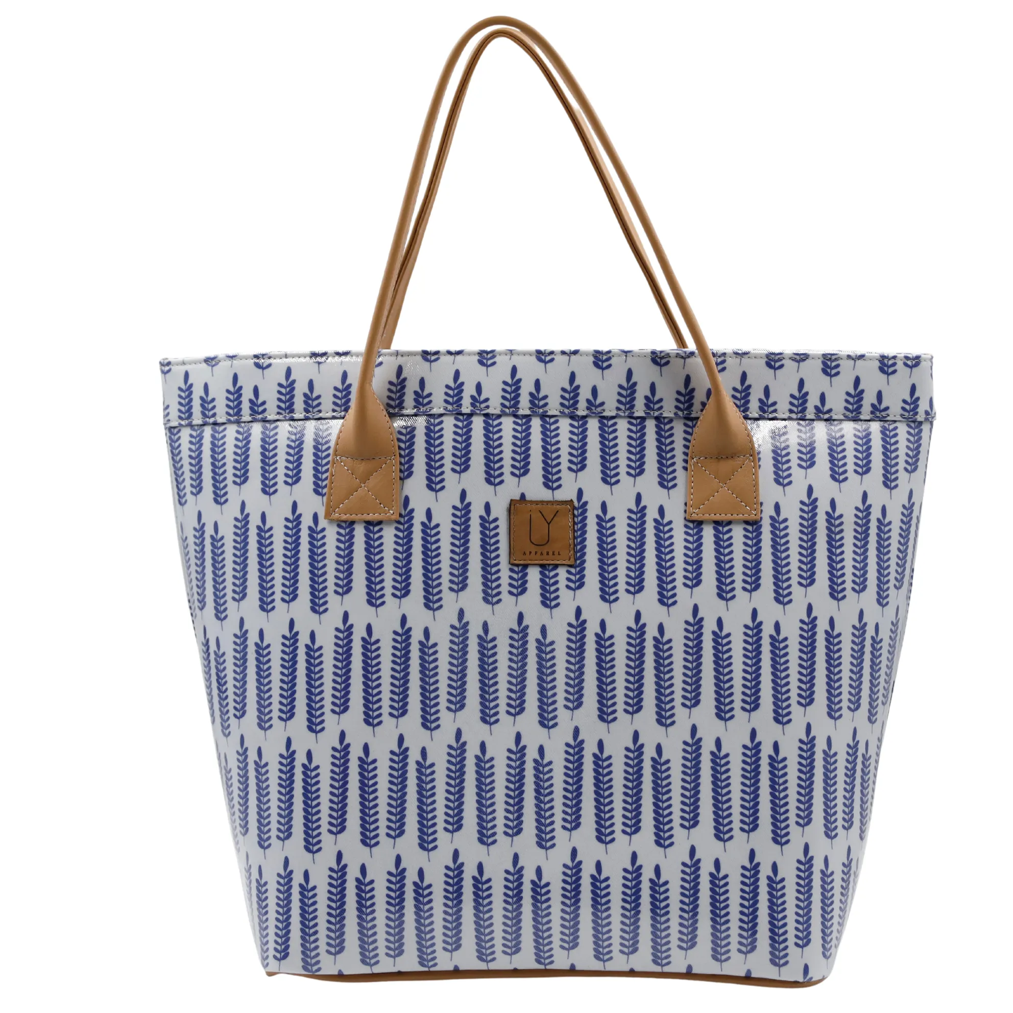Classic Tote - Leaves Blue