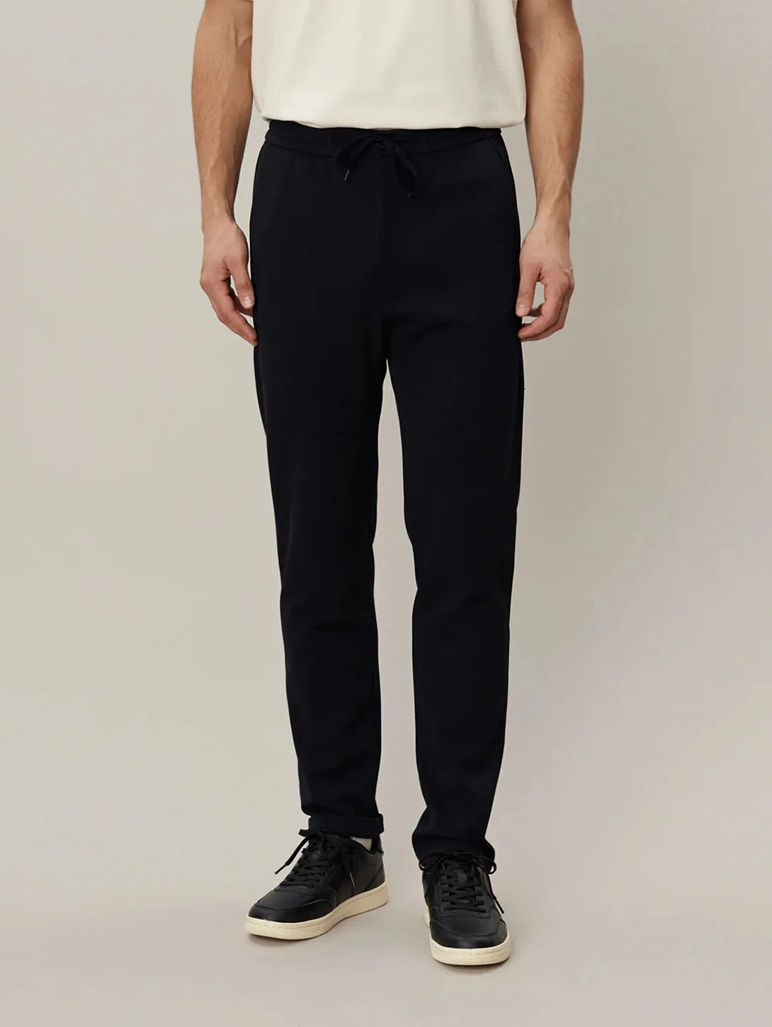 Como Tapered Drawstring Pants - Navy