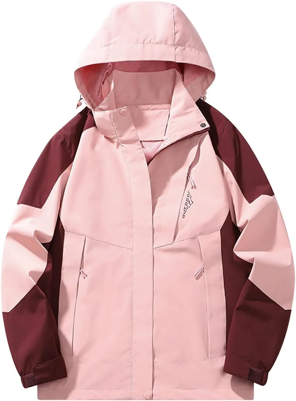 cooki Rain Coats for Women Waterproof with Hood Outdoor Lightweight Windbreaker Outdoor Long Rain Jacket Trench Coats