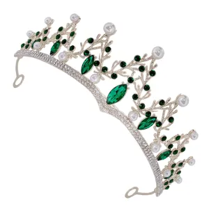 Crown Bridal Accessories Wedding Accessories for Brides Rhinestone Tiara Bride Tiaras Cosplay Accessories Birthday Accessories for Women Wedding Headpiece for Bride Zinc Alloy/2451