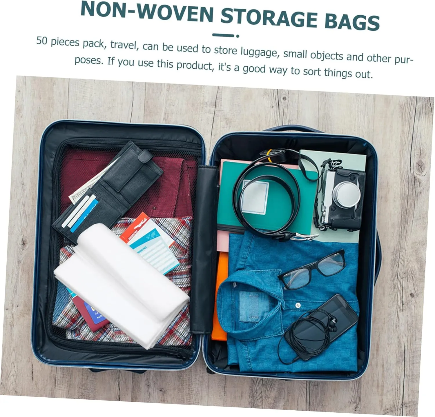 DECHOUS 1 Set Non Woven Storage Bags for Shoes and Clothes Breathable Packing Bags Organizers for Seasonal Items Luggage Sorting and present Wrapping