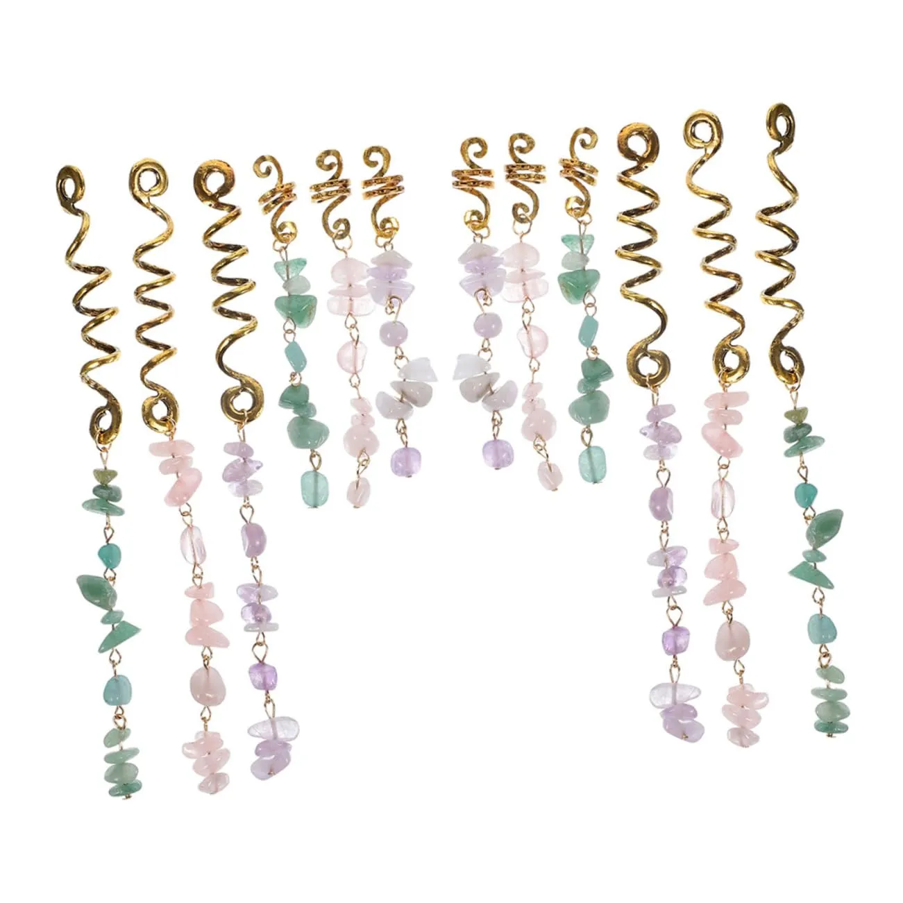 Dreadlock Hair Accessories Braids Cuffs Set National Fashion Headband Hair Jewelry Braid Charms