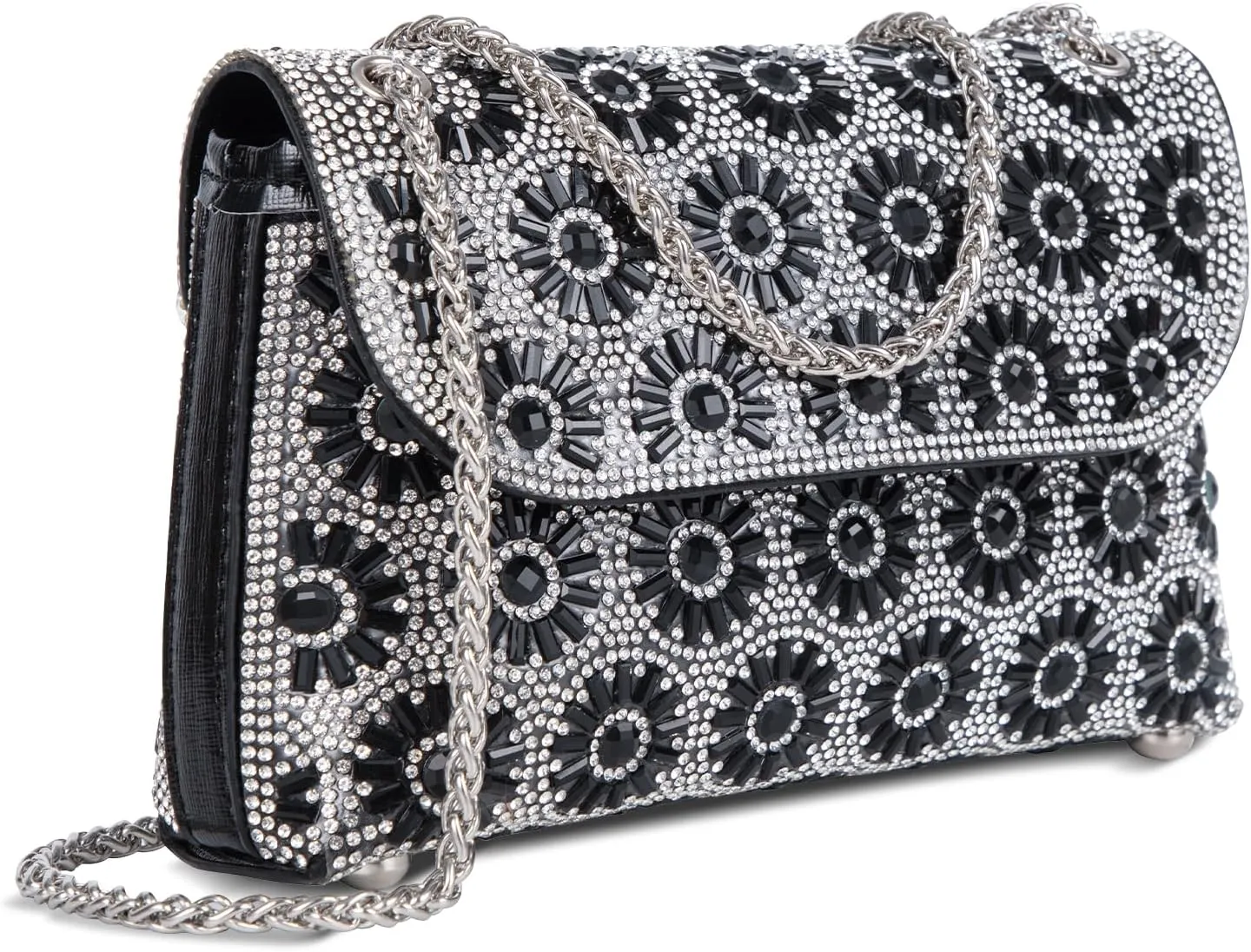 Evening Bling Handbags Crystals Rhinestone PursesShoulder Bags Crossbody Bag for Women Clutch Purse with Chain